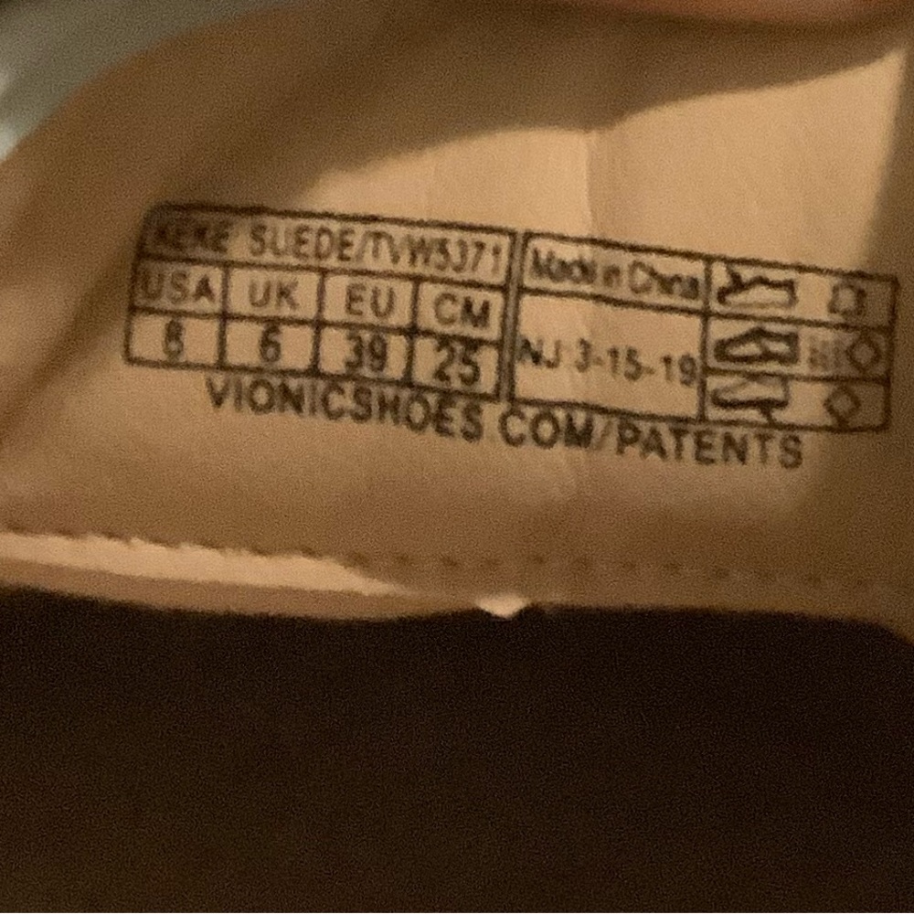 Women's Vionic size 8 KEKE Suede Lace-Up Mist Blue SO SOFT Sneaker - Picture 11 of 11